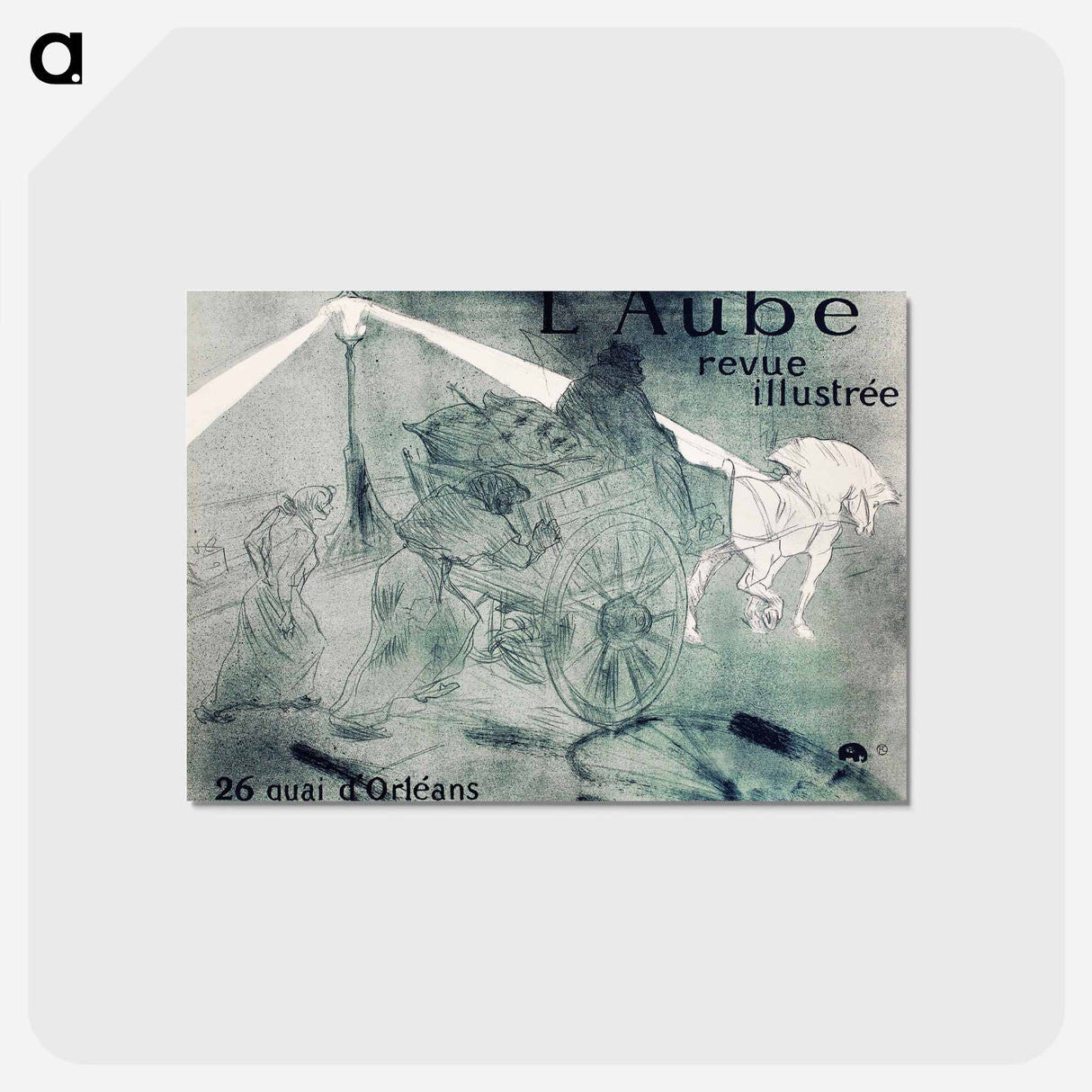 アートポストカード-L’Aube - アンリ ド トゥールーズ ロートレック Postcard.