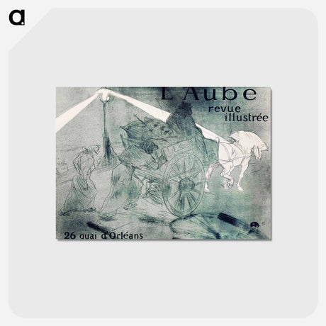 アートポストカード-L’Aube - アンリ ド トゥールーズ ロートレック Postcard.