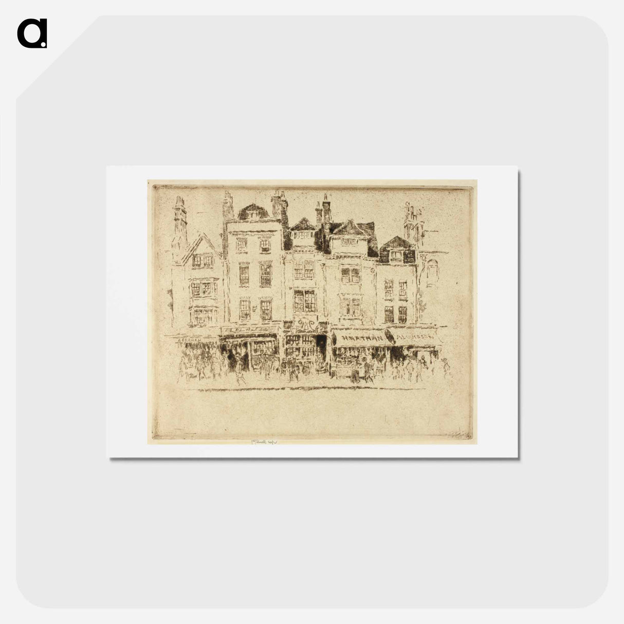 アートポストカード-Butcher's Row, Whitechapel
 - ジョセフ ペネル Postcard.