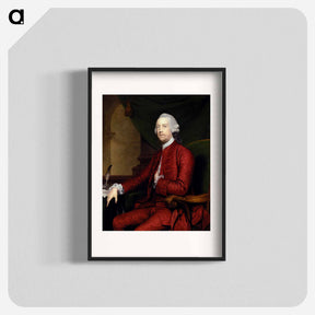 アートポスター-Portrait of John Simpson, of Bradley Hall, Northumberland - ジョシュア レノルズ Poster.
