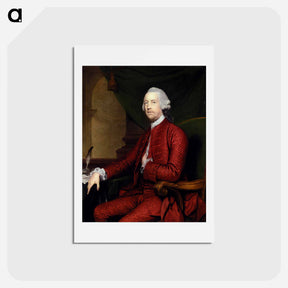 アートポストカード-Portrait of John Simpson, of Bradley Hall, Northumberland - ジョシュア レノルズ Postcard.