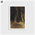 アートポストカード-Sketch of Trees - オディロン ルドン Postcard.