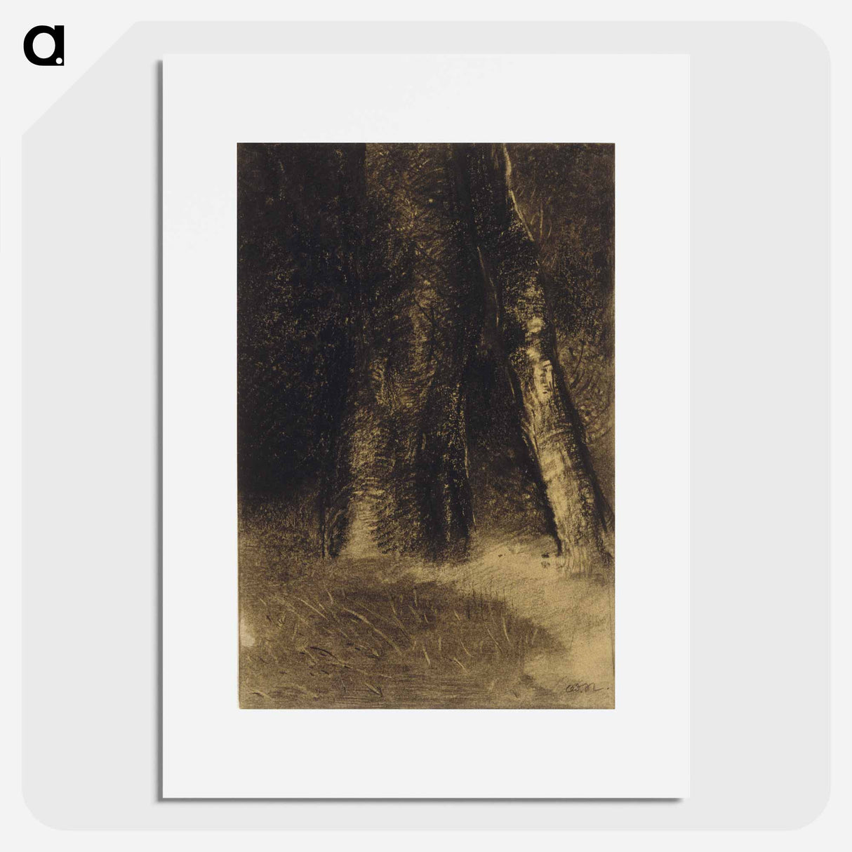 Sketch of Trees - Odilon Redon Poster.