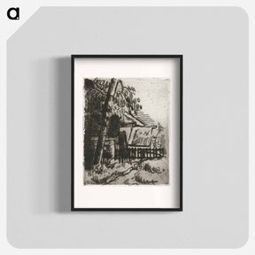 アートポスター-Landscape in Auvers - ポール セザンヌ Poster.