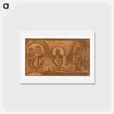 アートポストカード-Te atua (The God) - ポール ゴーギャン Postcard.