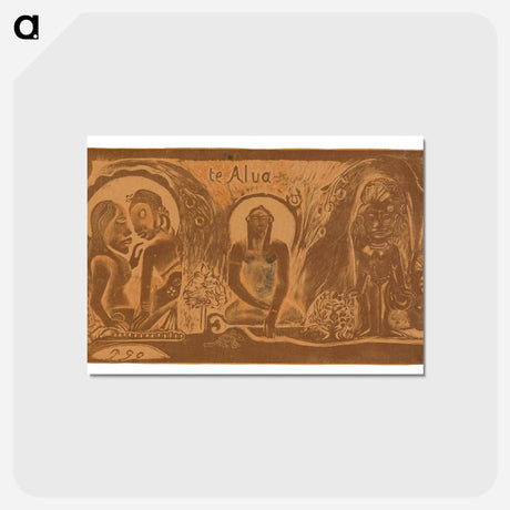 アートポストカード-Te atua (The God) - ポール ゴーギャン Postcard.