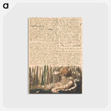 アートポストカード-The First Book of Urizen, Plate 4 - ウィリアム ブレイク Postcard.