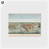アートポストカード-A Perspective View of the Town and Fortifications of Malta
 - イェール大学アートギャラリー Postcard.