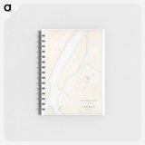 Topographic map of the ruins of Thebes - アンティーク地図 Memo.