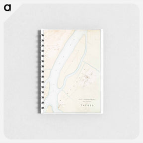 アートメモ帳-Topographic map of the ruins of Thebes - アンティーク地図 Memo.