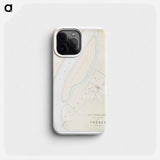 Topographic map of the ruins of Thebes - アンティーク地図 Phone Case.