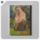 Mother with a child - アーノルド ピーター ワイズ クビンチャン Canvas.