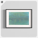 Claude Monet's Waterloo Bridge, London, at Dusk - クロード モネ Poster.