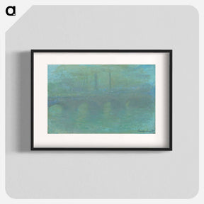 アートポスター-Claude Monet's Waterloo Bridge, London, at Dusk - クロード モネ Poster.