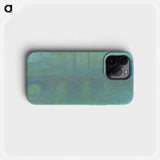 Claude Monet's Waterloo Bridge, London, at Dusk - Claude Monet Phone Case.