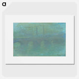 Claude Monet's Waterloo Bridge, London, at Dusk - クロード モネ Poster.