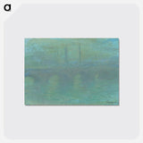 Claude Monet's Waterloo Bridge, London, at Dusk - クロード モネ Postcard.