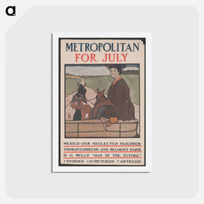アートポストカード-Metropolitan for July - エドワード ペンフィールド Postcard.