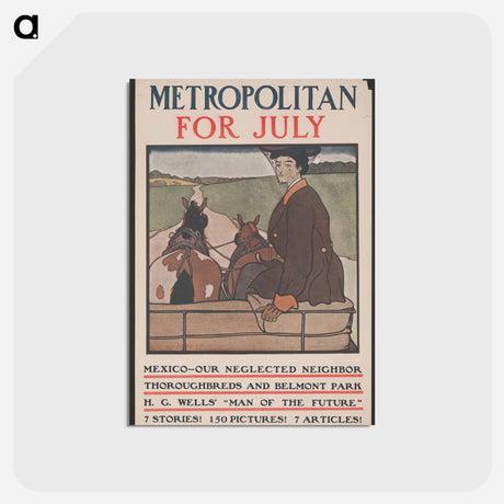 アートポストカード-Metropolitan for July - エドワード ペンフィールド Postcard.