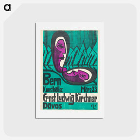 アートポストカード-Bern Kunsthalle, March 33 - エルンスト ルートヴィヒ キルヒナー Postcard.