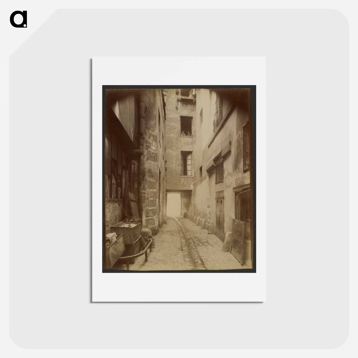 アートポストカード-Vieille Cour, 22 Rue Quincampoix
 - ウジェーヌ アジェ Postcard.