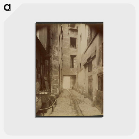 アートポストカード-Vieille Cour, 22 Rue Quincampoix
 - ウジェーヌ アジェ Postcard.