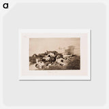 アートポストカード-Niin paljon ja vielä enemmän (tanto y mas) - フランシスコ デ ゴヤ Postcard.