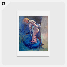 アートポストカード-Nude washing herself - アンリ マティス Postcard.