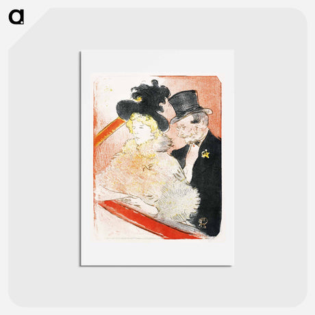 アートポストカード-Au Concert - アンリ ド トゥールーズ ロートレック Postcard.