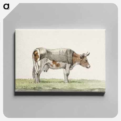 アートパネル-Standing cow with blanket - ジャン ベルナール Canvas.