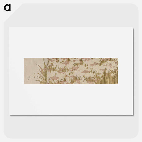 アートポスター-Hokusai's grass - 葛飾 北斎 Poster.