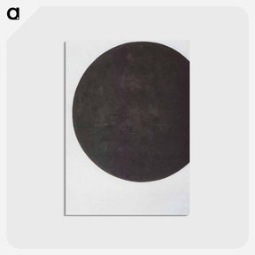 アートポストカード-Black Circle - カジミール マレーヴィチ Postcard.