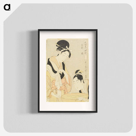 アートポスター-Hour of Snake, Kept Woman - 喜多川 歌麿 Poster.