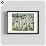 アートポスター-Bathers - ポール セザンヌ Poster.