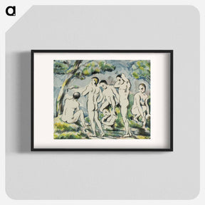 アートポスター-Bathers - ポール セザンヌ Poster.
