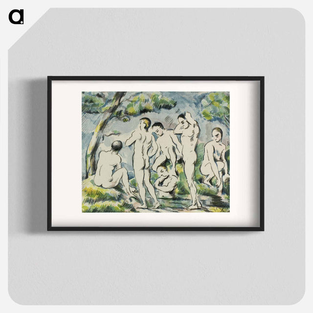 アートポスター-Bathers - ポール セザンヌ Poster.