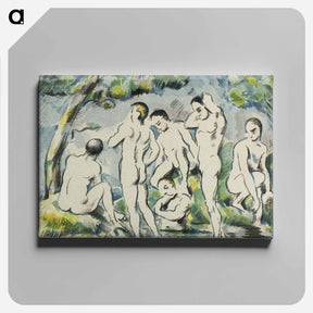 アートパネル-Bathers - ポール セザンヌ Canvas.