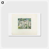 アートポストカード-Bathers - ポール セザンヌ Postcard.