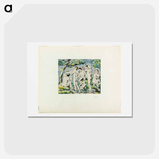 アートポストカード-Bathers - ポール セザンヌ Postcard.