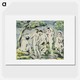 アートポスター-Bathers - ポール セザンヌ Poster.
