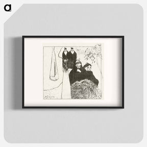アートポスター-Unmarried Old Women in Arles - ポール ゴーギャン Poster.