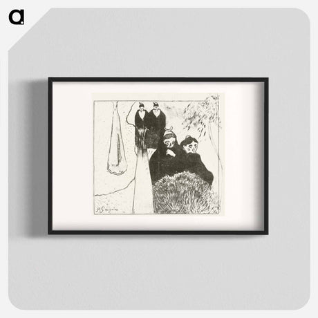 アートポスター-Unmarried Old Women in Arles - ポール ゴーギャン Poster.