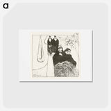 アートポストカード-Unmarried Old Women in Arles - ポール ゴーギャン Postcard.
