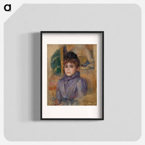 アートポスター-Portrait of a Young Woman - ピエール オーギュスト ルノワール Poster.