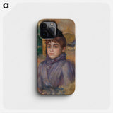 Portrait of a Young Woman - ピエール オーギュスト ルノワール Phone Case.