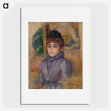 Portrait of a Young Woman - Pierre-Auguste Renoir Poster.