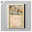 アートパネル-Songs of Innocence and of Experience: The Angel - ウィリアム ブレイク Canvas.