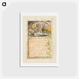 アートポストカード-Songs of Innocence and of Experience: The Angel - ウィリアム ブレイク Postcard.