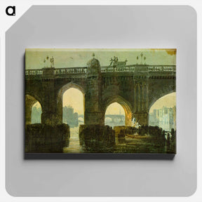 アートパネル-Old London Brige - ウィリアム ターナー Canvas.