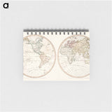 New world or western hemisphere: old world or eastern hemisphere - アンティーク地図 Memo.